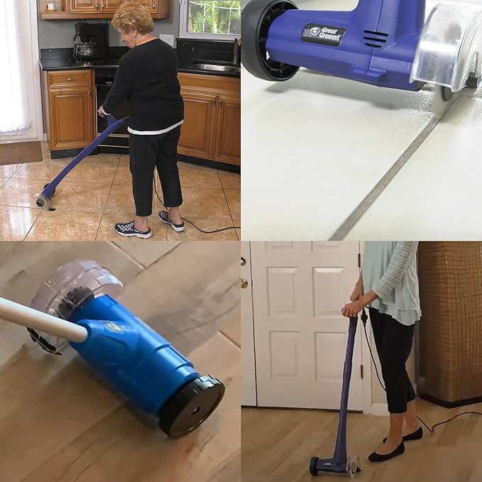 Electric Stand-Up Lightweight Grout Cleaning Machine – Easy-to-Use Tile Grout - Image 9