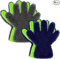 Ferraycle 2 Packs Car Wash Mitt 5 Finger Microfiber Wash Mitts Auto Car Dusting by Ferraycle