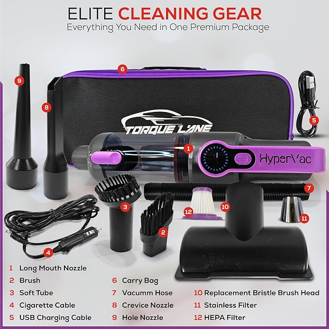 Car Vaccum Cleaner - 2 in 1 Handheld dustbuster - Image 2