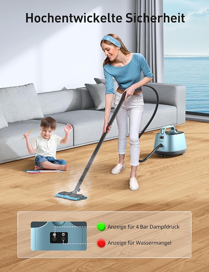 Steamer for Cleaning, Aspiron Multipurpose Portable Canister Steamer - Image 7