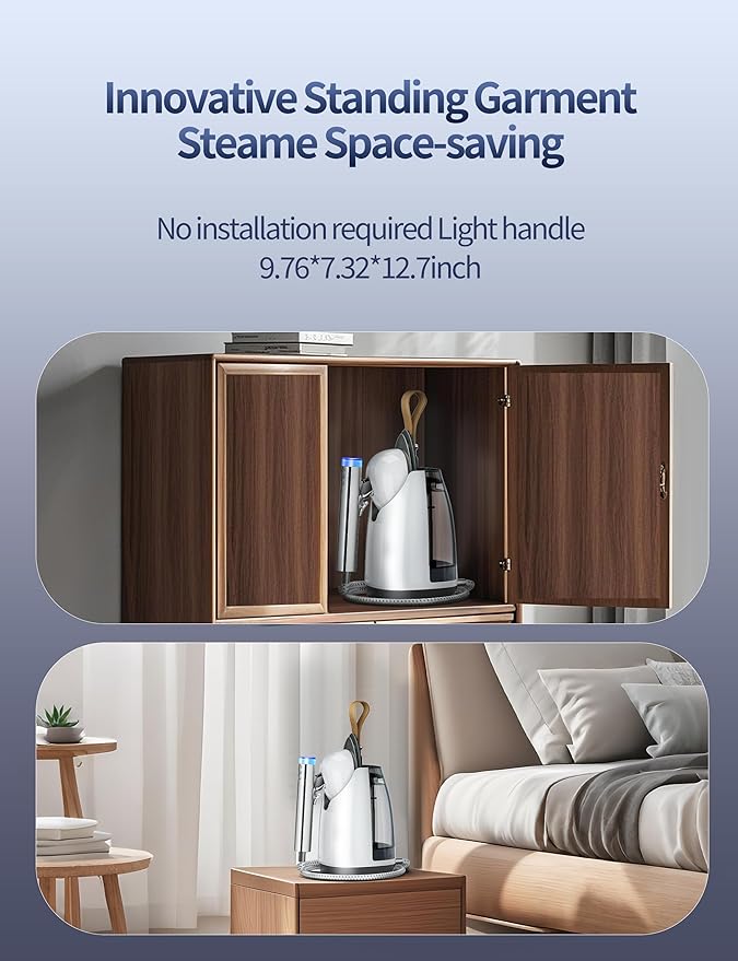 Sundu 1500W Steamer for Clothes, 2-in-1 Vertical & Flat Iron Clothes Steamer - Image 7