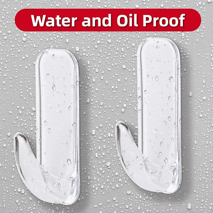 Wall Hooks for Hanging Heavy Duty, Large 12 Self Adhesive Wall - Image 5