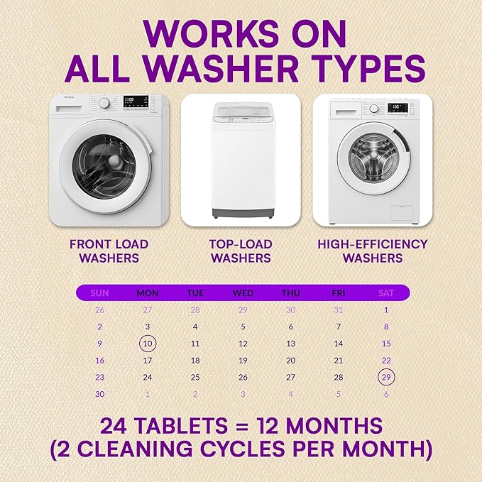 Washing Machine Cleaner Tablets 24 Pack - Image 4