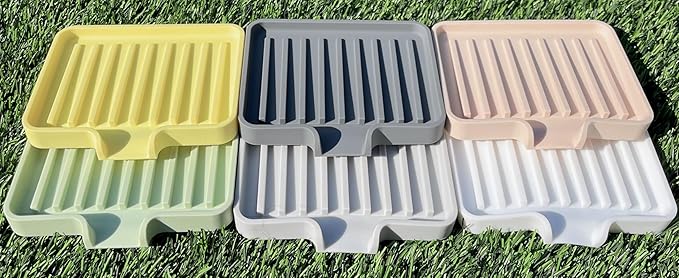 Happitasa Silicone Soap Dish Tray and Sponge Holder - Image 3
