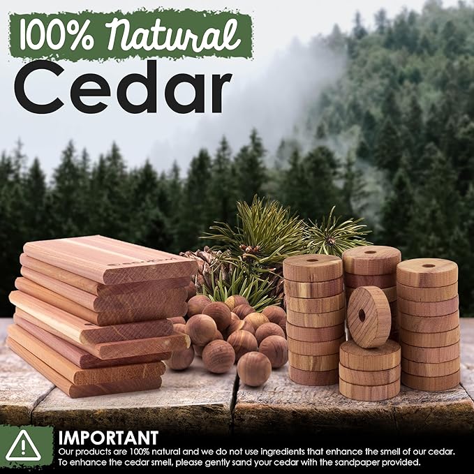 ecoKiwi Cedar Blocks for Clothes Storage Mega Bundle Box - Image 4