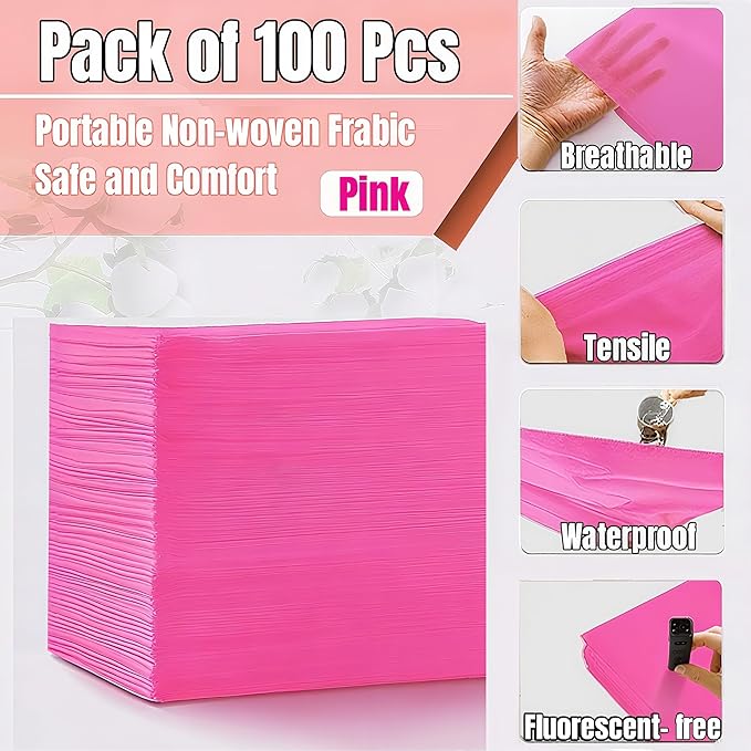 100 PCS Disposable Massage Table Sheets Spa Bed Covers 71"x31" -Non Woven - Image 3