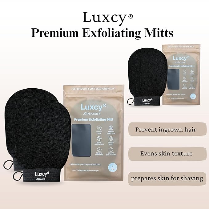 Premium Korean Exfoliating Mitt & Body Scrubber Glove, Viscose Fiber Dead Skin - Image 9