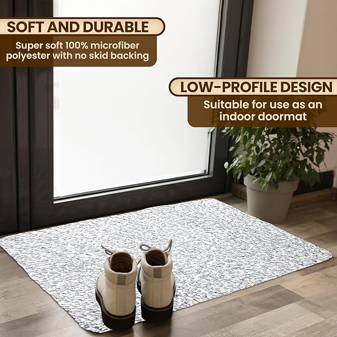 Premium Microfiber Indoor Door Mat – 36"x60" Washable Entry Mat, Waterproof - Image 2