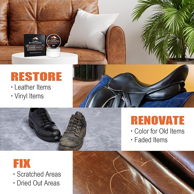 White Leather Repair Kit, Leather Dye - Image 5