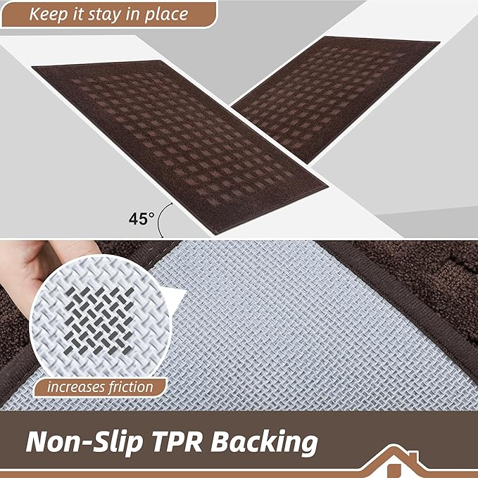 BEQHAUSE Waffle Door Mats Indoor 20"x32", Dog Mat - Image 5