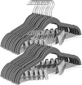 HOUSE DAY Velvet Skirt Hangers 36 Pack, Space Saving Slim Velvet Pant Hangers by HOUSEDAY