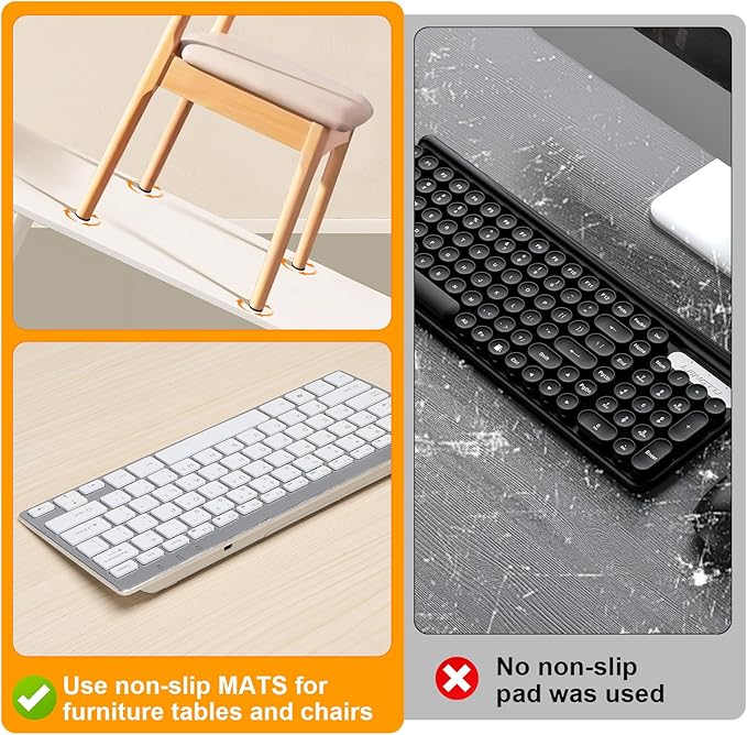 CHUNZEXI Non Slip Furniture Pads 12 PCS 4" x 1", Self Adhesive Rubber Grippers - Image 3