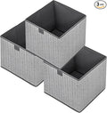 Storage Baskets, 11.8-Inch Woven Fabric Bins, Storage Cubes by EITMOW