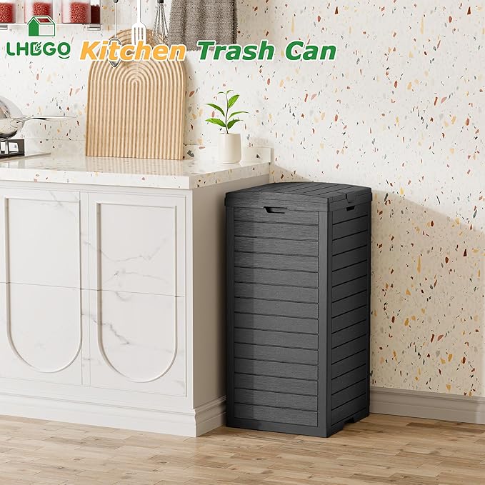 Outdoor Trash Can, 2 Set of 31 Gallon Garbage Can - Image 7