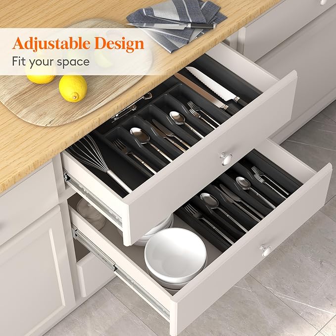 Lifewit Silverware Drawer Organizer and Utensil Organizer Set, Expandable - Image 8