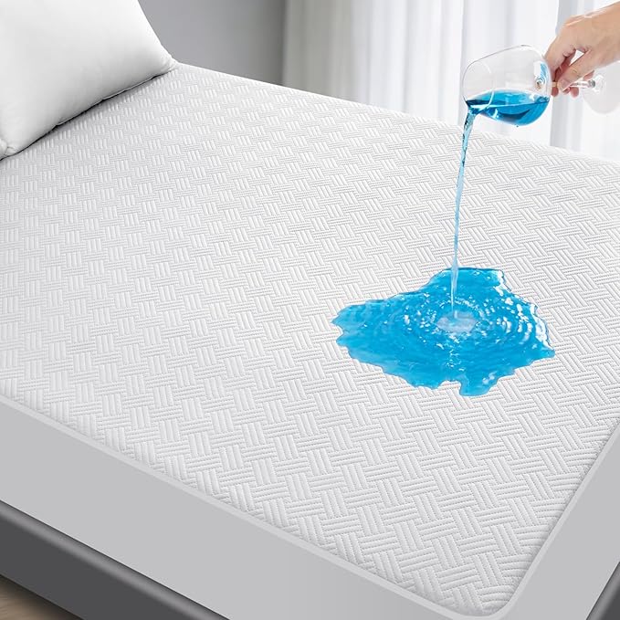 Waterproof Mattress Protector Queen Size by GOPOONY
