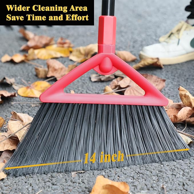 Heavy Duty Commercial Broom, Upgraded Angle Brooms - Image 2