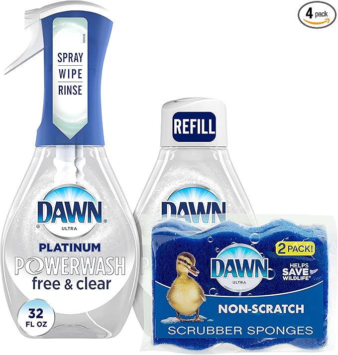 Dawn Free & Clear Powerwash Dish Spray, Dish Soap, 1 Spray, 1 Refill by Dawn