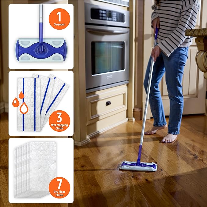 Amazon Basics Wet & Dry Sweeper Kit Pack of 1 - Image 3
