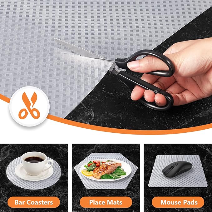 Shelf Liners for Kitchen Cabinets, Waterproof Kitchen Cupboard Liner, - Image 3