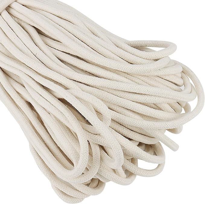 SOUJAP 328 Feet 5/16 Inch Cotton Rope, 8mm Thick Cotton Clothesline Rope - Image 4