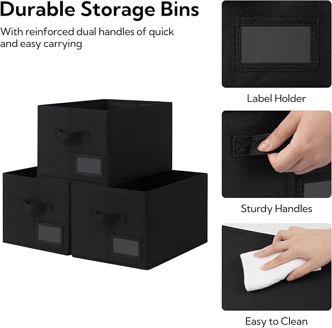 GRANNY SAYS Storage Baskets for Shelves, Fabric Storage Bins for Clothes - Image 5