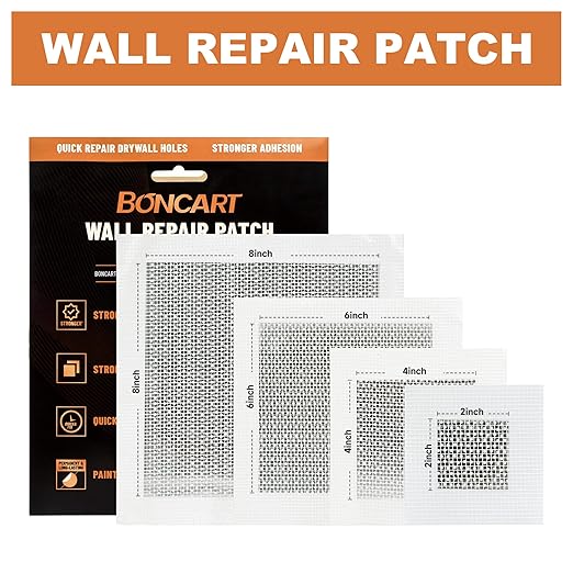 Drywall Repair Kit, Drywall Patch Repair Kit, 2/4/6/8inch Self Adhesive Repair - Image 3