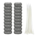Shappy 20 Pieces Lint Traps Washing Machine Drain Hose Filter Stainless Steel by Shappy