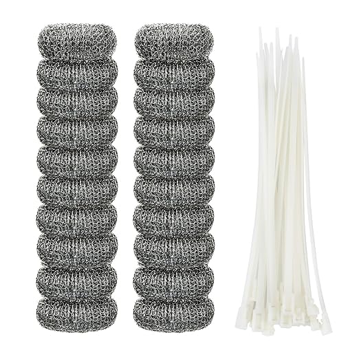 Shappy 20 Pieces Lint Traps Washing Machine Drain Hose Filter Stainless Steel by Shappy
