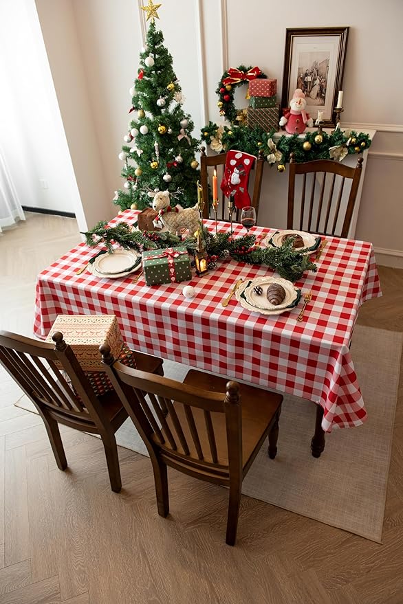 Classic Gingham Buffalo Tablecloth Fabric - Image 2