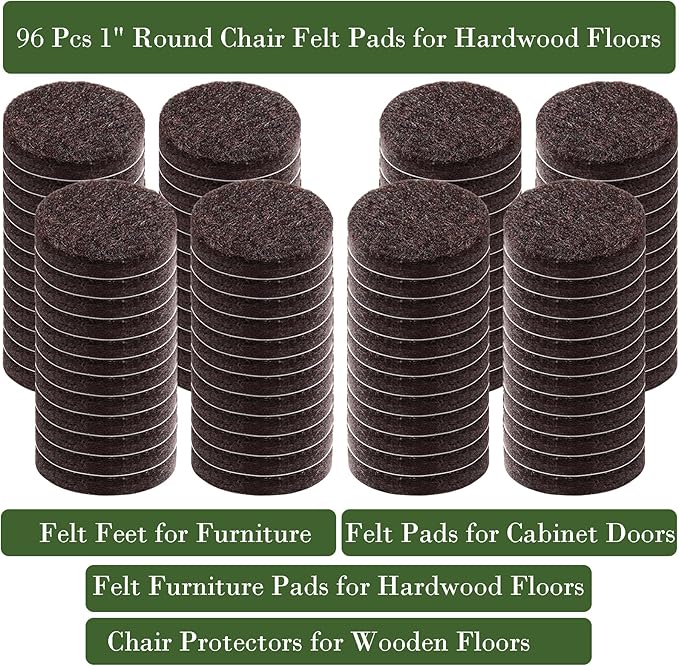 Fursafe&Q Felt Furniture Pads, Furniture Felt Pads - Image 9
