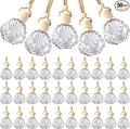 BBTO 50 Pcs Hanging Car Air Freshener Car Diffuser Bottles Empty Glass Perfume by BBTO