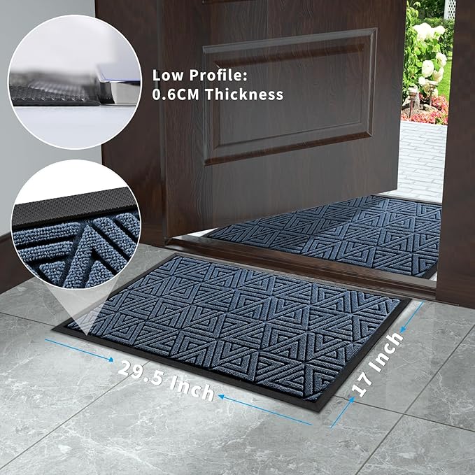 Yimobra Outdoor Mats for Front Door 29.5x17, All-Weather Waterproof Non-Slip - Image 8