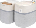 Storage Baskets for Clothes Fabric Cotton Rope Storage Basket by Laughbird