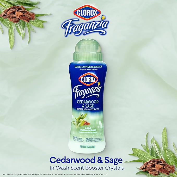 Clorox Fraganzia Laundry Scent Booster Crystals in Cedarwood & Sage Scent - Image 3