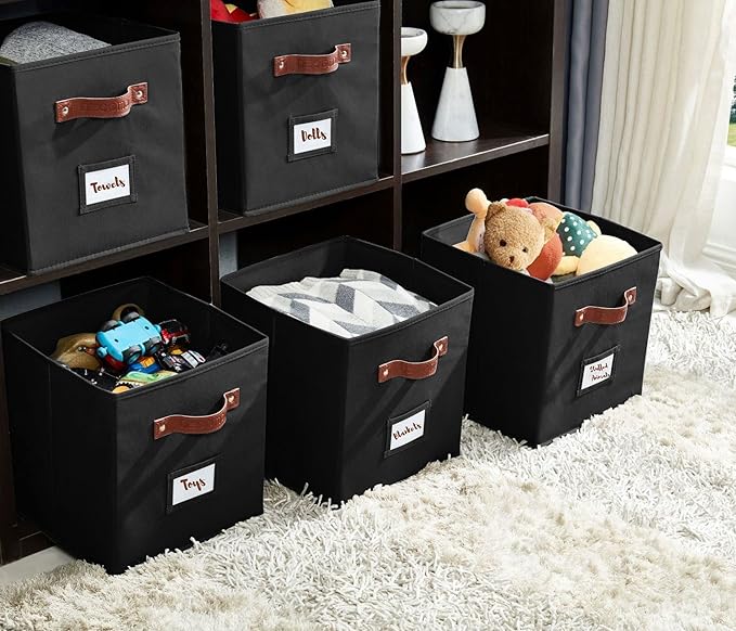 DECOMOMO Storage Cubes, Fabric Organizer Bins - Image 8