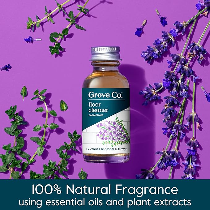 Grove Co. Floor Cleaner Refill Concentrate + 1 x Durable Glass Spray Bottle - Image 2