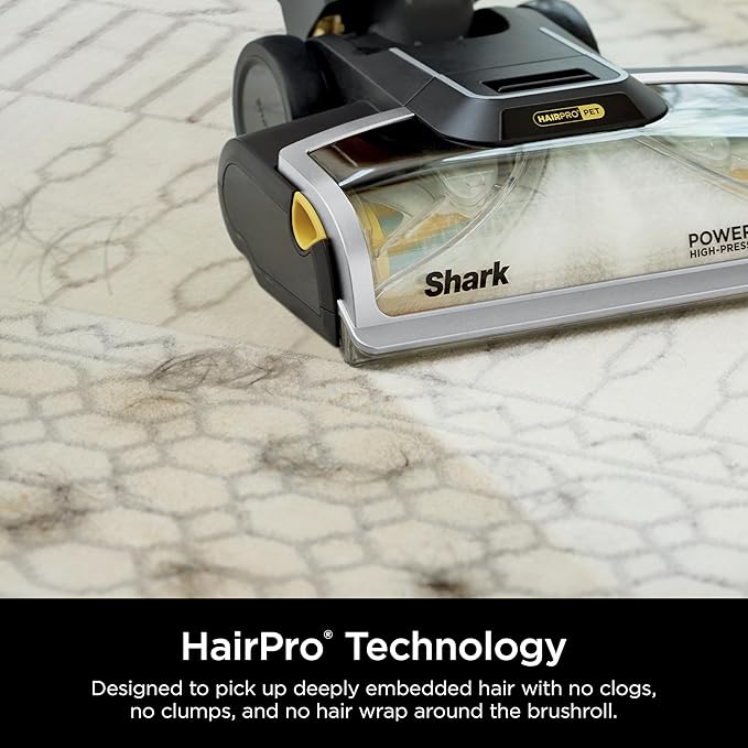 Shark CarpetXpert HairPro with StainStriker Upright Carpet, Area Rug & - Image 5