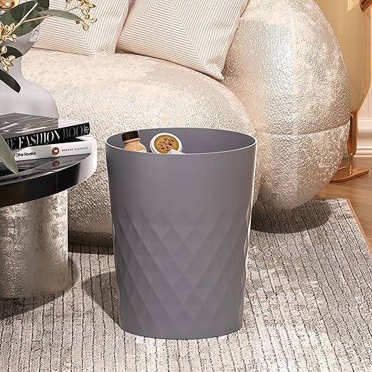 1.8 Gallon Small Trash Can 2 Pack Bathroom Garbage Can Waste Basket Recycling - Image 6