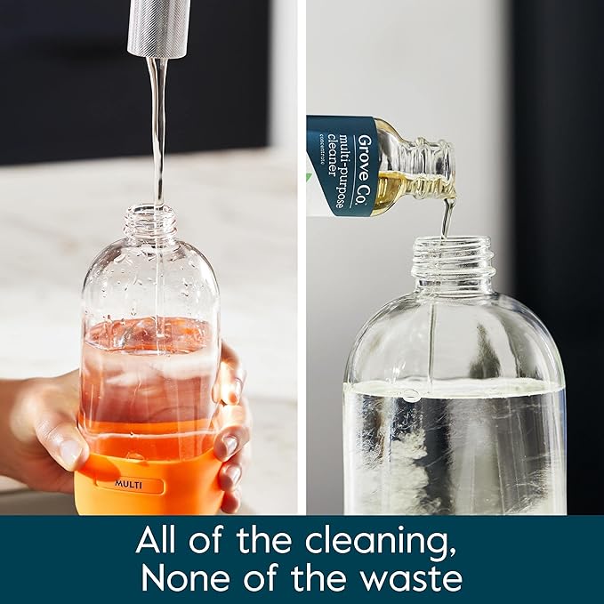 Grove Co. Multi Purpose Cleaner, Refill Concentrate + Glass Spray Bottle - Image 3