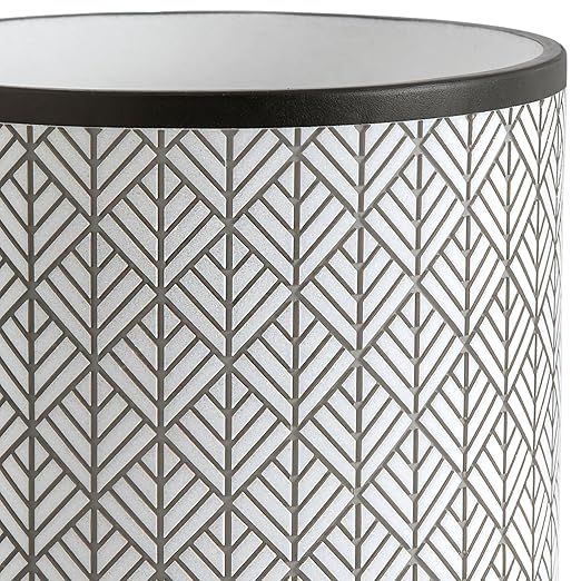 Allure Home Creation Shelby Resin Grey Multicolored Wastebasket Trash Can - Image 6