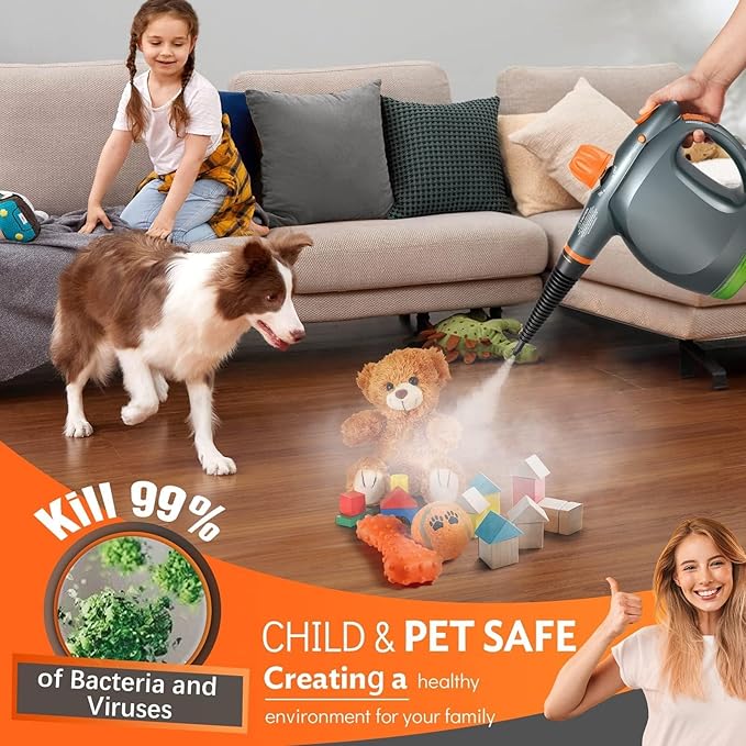 1250W Powerful Handheld Steam Cleaner - Image 6