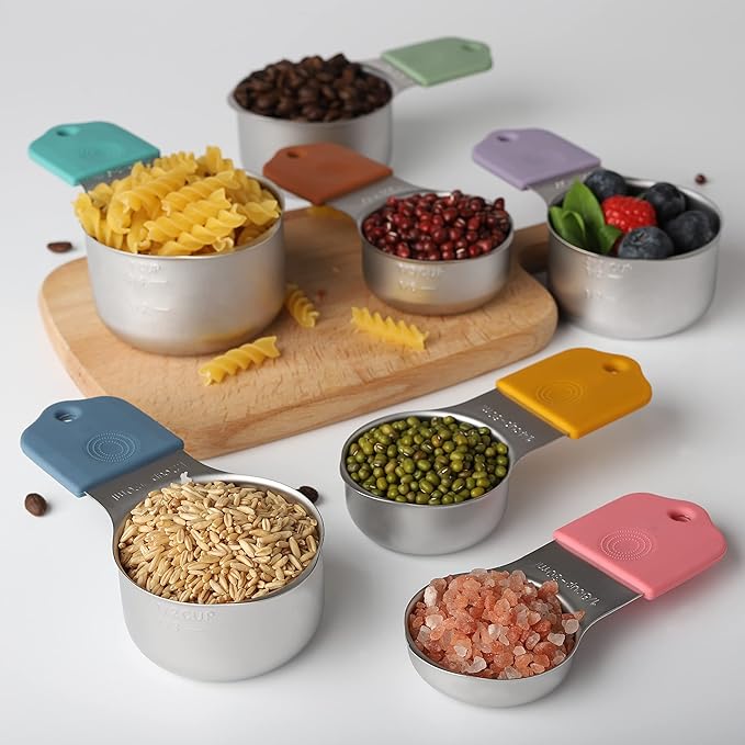 Magnetic Measuring Cups Set of 7 Stainless Steel Heavy Duty Measuring Cups - Image 7