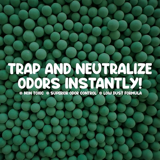 Cat Deodorant Beads | Green Apple Scent, Low-Dust & Non Toxic Litter Box - Image 4