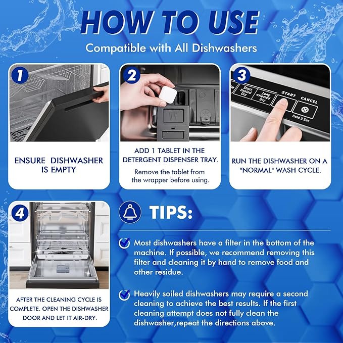 Deep Cleaning Dishwasher Cleaner Tablets - Image 5