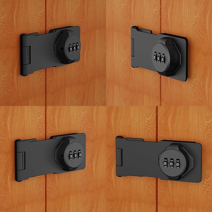3-Digit Combination Lock, Zinc Alloy, Cabinet Door Latch, Easy DIY Installation - Image 7
