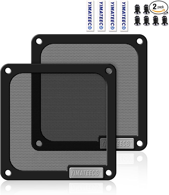 140mm PC Dust Filter for Computer Cooler Fan/PSU/Routers PVC 50 Mesh, Magnetic by YIMATEECO