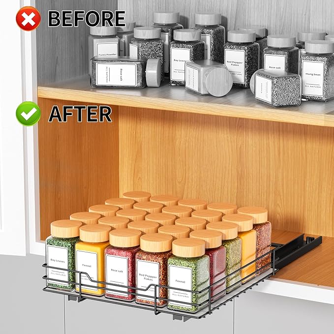 RCHYFEED Pull Out Spice Rack Organizer - Image 2