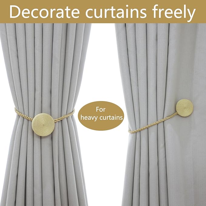 Magnetic Curtain Tiebacks - 12mm Magnetic Tie Backs - Image 5
