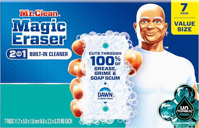 Mr. Clean Magic Eraser Foaming Sponge, All Purpose Cleaner, Dawn Cleaning Power - Image 11